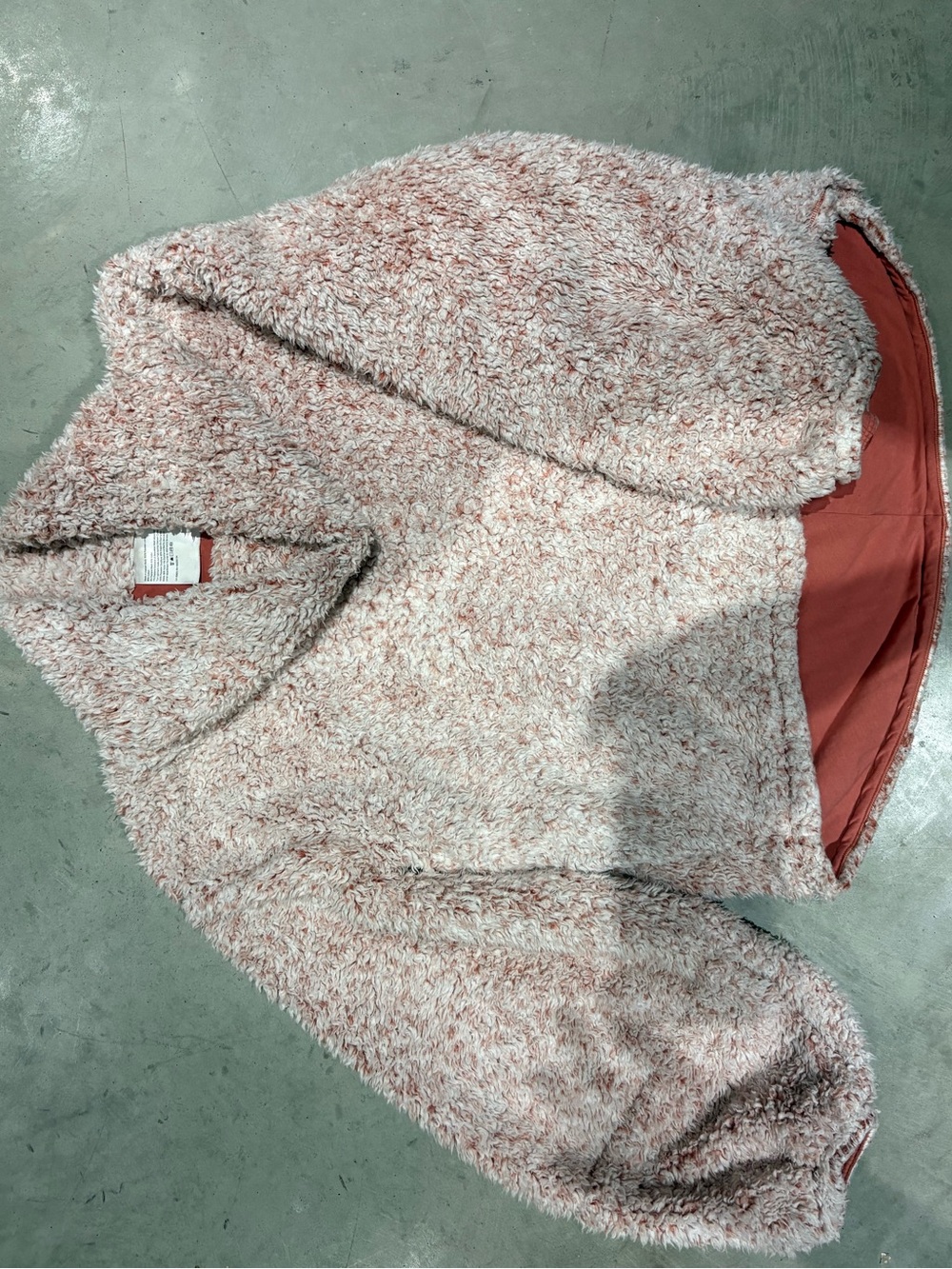 Lululemon cream and copper warmth restore sherpa pullover